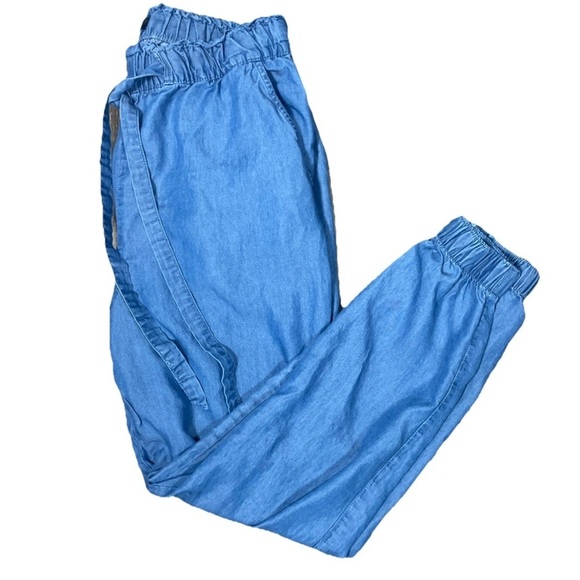 Streetwear Society Chambray Tencel Joggers Women’s Size Medium - Picture 1 of 5